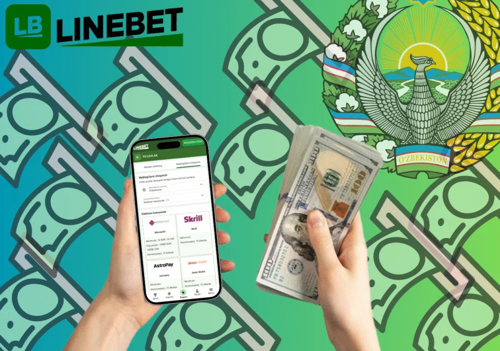 Linebet ilovada pul yechish
